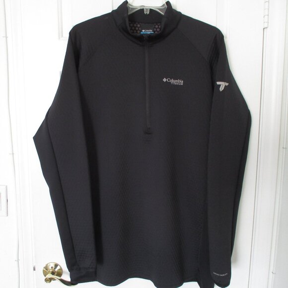 Columbia Titanium Mens L/S Black 1/4 Zip Lined Snowboard Jacket NWOT - Size 2XT